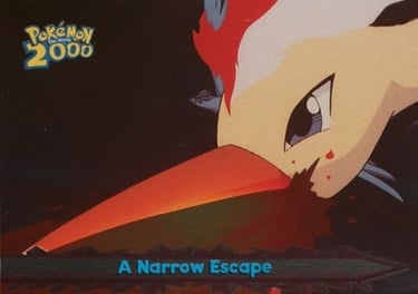 53 A Narrow Escape Topps Pokémon The Movie 2000 silver foil