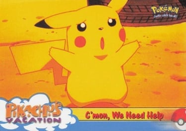 53 C'mon, We Need Help Topps Pokémon The First Movie