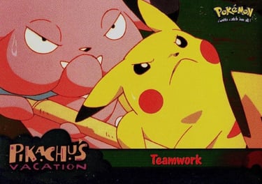 54 Teamwork Topps Pokémon The First Movie silver foil