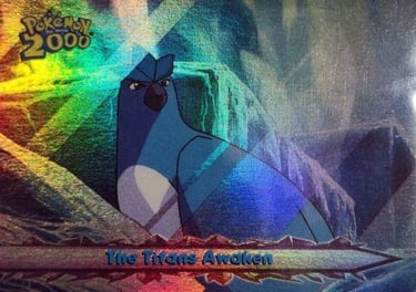 63 The Titans Awaken Topps Pokémon The Movie 2000 rainbow foil