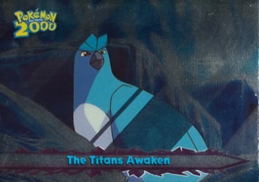 63 The Titans Awaken Topps Pokémon The Movie 2000 silver foil