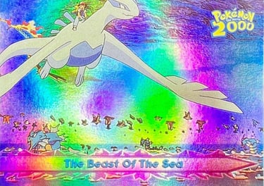 66 The Beast Of The Sea Topps Pokémon The Movie 2000 rainbow foil