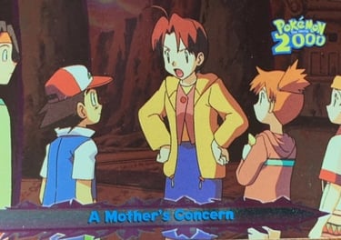 69 A Mother's Concern Topps Pokémon The Movie 2000 silver foil