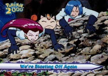 71 We're Blasting Off Again Topps Pokémon The Movie 2000