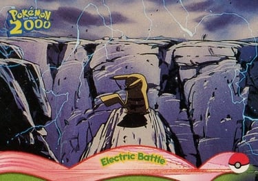 9 Electric Battle Topps Pokémon The Movie 2000