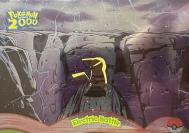 9 Electric Battle Topps Pokémon The Movie 2000 silver foil