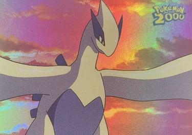 Checklist Topps Pokémon Movie 2000 rainbow foil