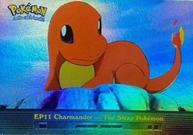 EP11 Charmander - The Stray Pokémon Topps Pokémon series 2 US rainbow foil