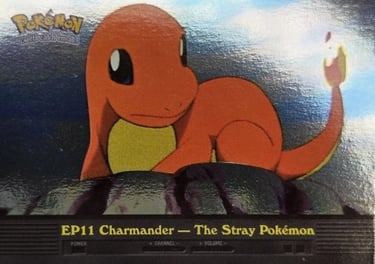 EP11 Charmander - The Stray Pokémon Topps Pokémon series 2 US silver foil