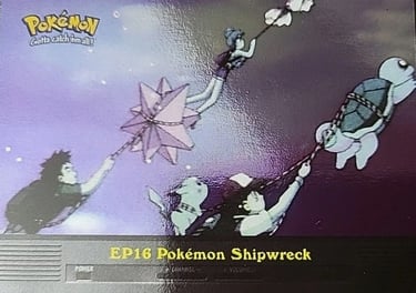 EP16 Pokémon Shipwreck Topps Pokémon series 2 US silver foil