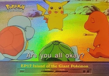 EP17 Island of the Giant Pokémon Topps Pokémon series 2 US rainbow foil