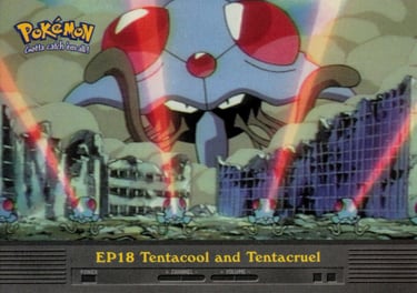 EP18 Tentacool and Tentacruel Topps Pokémon series 2 US