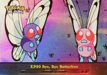EP20 Bye, Bye, Butterfree Topps Pokémon series 2 US rainbow foil