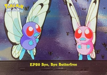EP20 Bye, Bye, Butterfree Topps Pokémon series 2 US silver foil