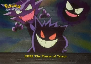 EP22 The Tower of Terror Topps Pokémon series 2 US silver foil