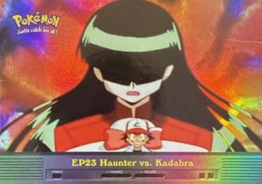 EP23 Haunter vs Kadabra Topps Pokémon series 2 US rainbow foil
