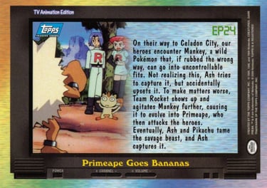 EP24 Preimeape Goes Bananas Topps Pokémon series 2 US back