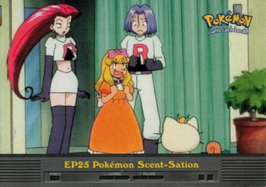 EP25 Pokémon Scent-Satoin Topps Pokémon series 2 US