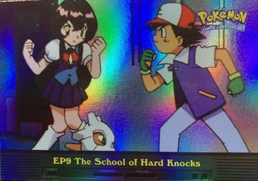 EP9 The School of Hard Knocks Topps Pokémon series 2 US rainbow foil