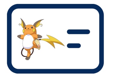 Lamincards raichu