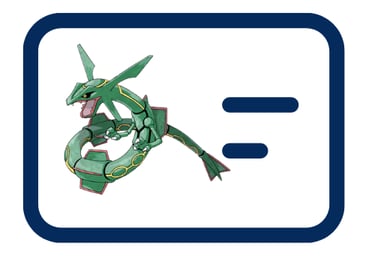 Lamincards Rayquaza