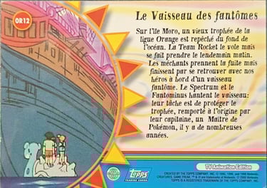 OR12 Le Vaisseau des fantômes topps série 2
