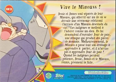 OR13 Vive le Miaouss ! topps série 2