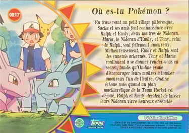 OR17 Où es-tu Pokemon ? topps série 2