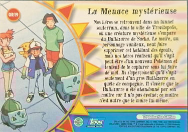 OR19 La menace mystérieuse topps série 2