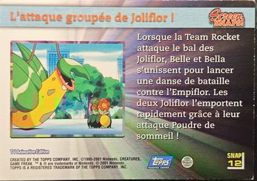 Snaps12 L'attaque groupée de Joliflor ! topps série 3 Jotho