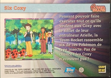 Snaps22 Six Coxy topps série 3 Jotho