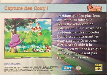 Snaps23 Capture des Coxy ! topps série 3 Jotho