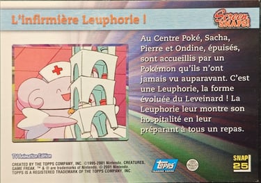 Snaps25 L'infirmière Leuphorie ! topps série 3 Jotho