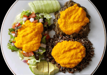 Quinoa-Lentil Ginger Bowl