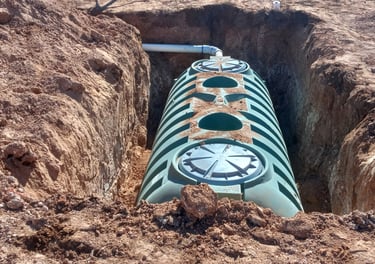 Norweso Septic Tank leveled and filled by Red Dirt Ditching and Septic LLC