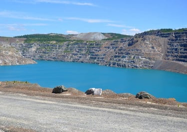 Abandoned asbestos mine