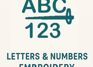 Letters and Numbers Embroidery 