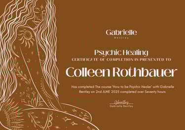 Psychic Healing Certification Colleen Rothbauer