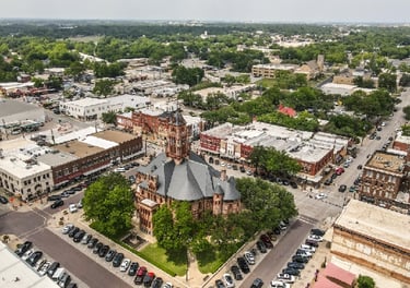 Waxahachie City Aerial View