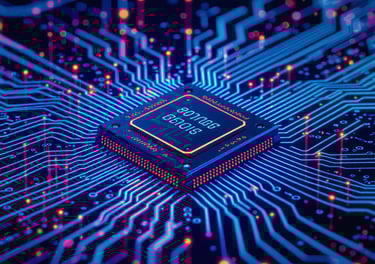 Microchip used to show Eletronics Engineering services