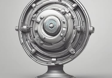 A sleek laptop displaying a modern, vibrant website design on screen.