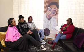 W.I.N.O.S. guests and Genia Myers Collins during podcast taping