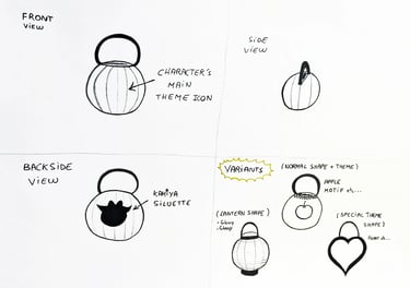 bag concept hand drawn