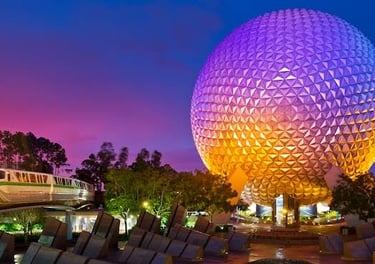 epcot ball en parque epcot en walt disney world