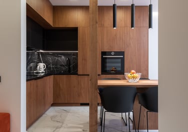 Open concept home remodel in Palatine IL with updated kitchen and living room