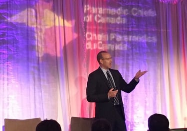 Joe Acker Keynote at Paramedic Chiefs of Canada Conference