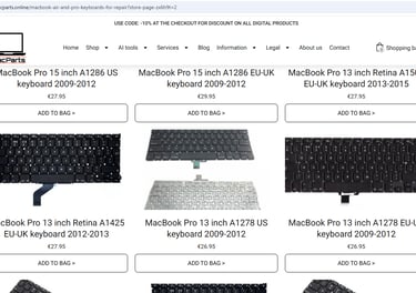 Webshop MacParts