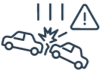 ícone de acidente de trânsito