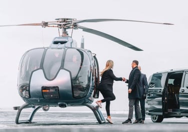 Transferts tourisme d’affaire hélicoptères, aviation privée et civile, gare, hôtels et congrès 