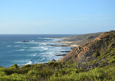 Picture of Cape Naturaliste, WA Coastline with bays and wild ocean